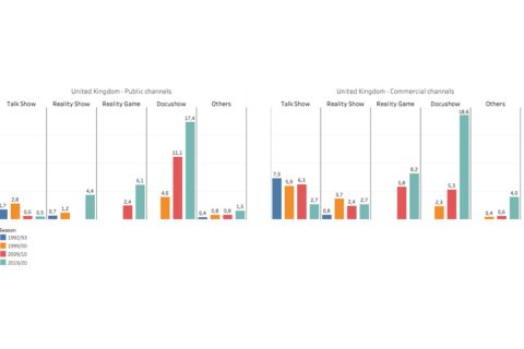 Evolution of info-show by country and ownership