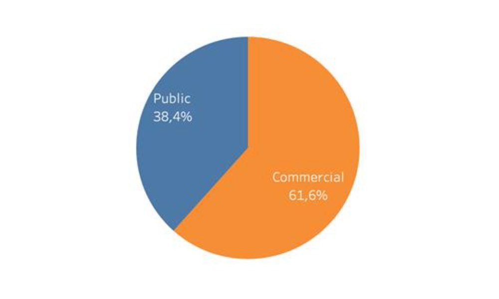 Distribution of container format by ownership